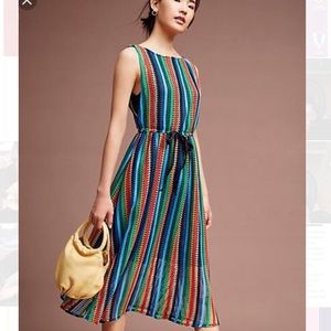 Eva Franco rainbow Crochet midi